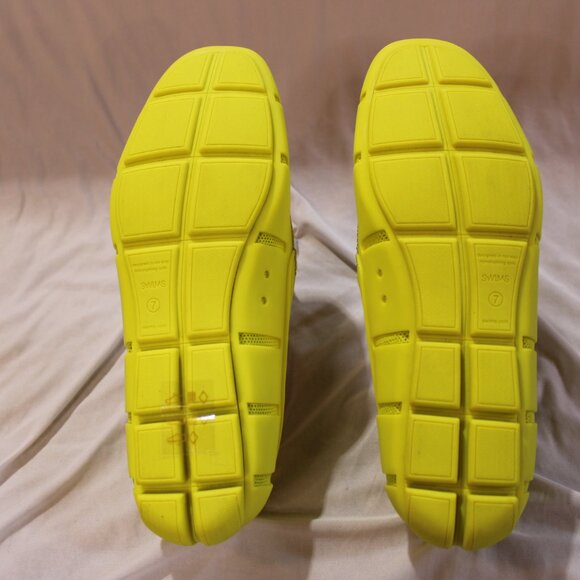 SWIMS Penny Loafers Neon Yellow Size 7 NWB main image 6